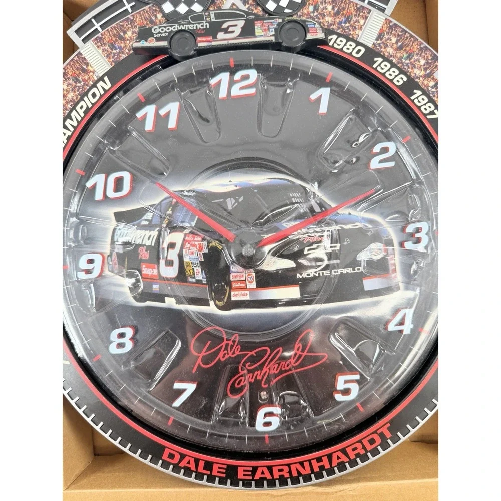 2000 NASCAR Dale Earnhardt Sr Wall Clock with racing sounds  NEW   (AP4)